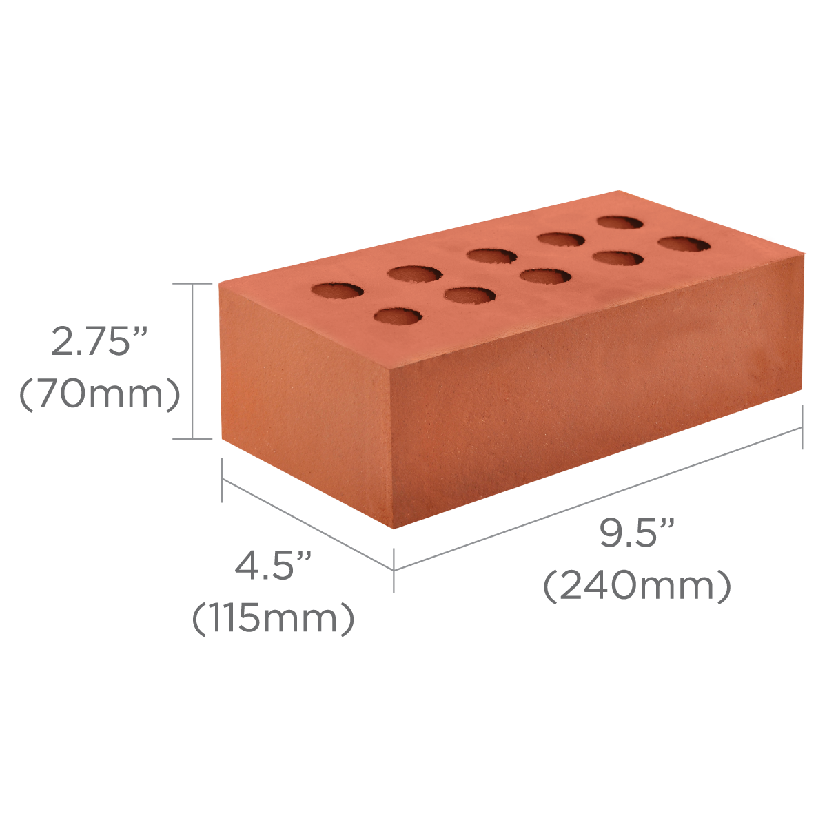 10 Hole Facing Brick
